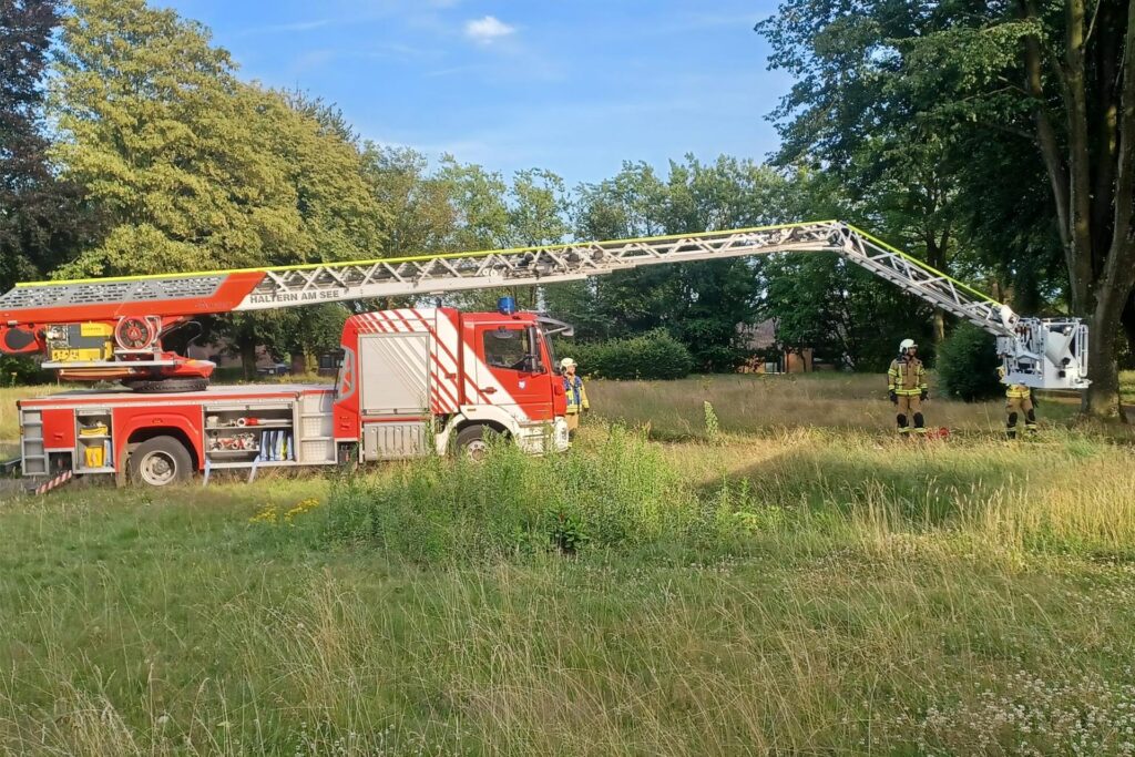 Feuerwehr Übung Brand Haltern
