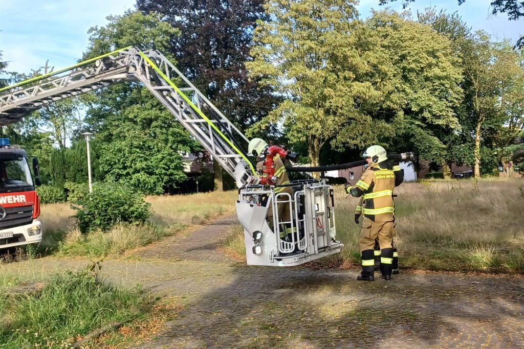 Feuerwehr Übung Brand Haltern