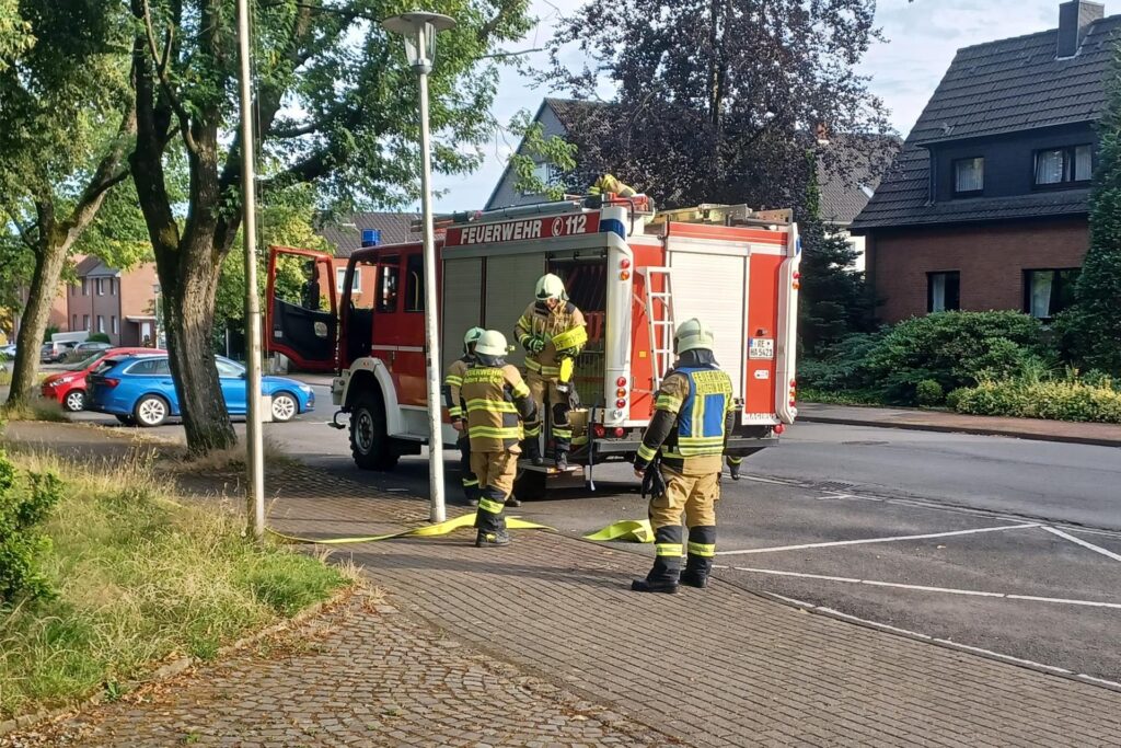 Feuerwehr Übung Brand Haltern