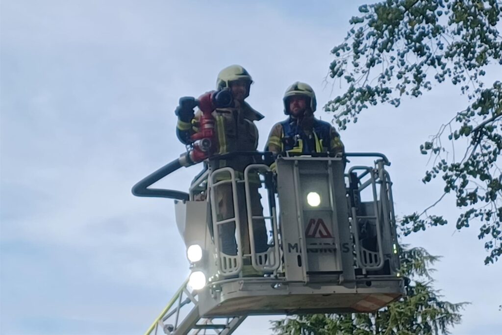 Feuerwehr Übung Brand Haltern