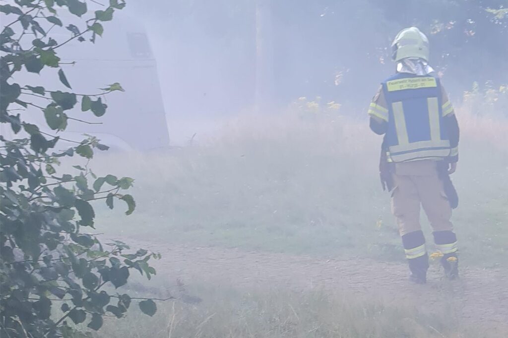 Feuerwehr Übung Brand Haltern