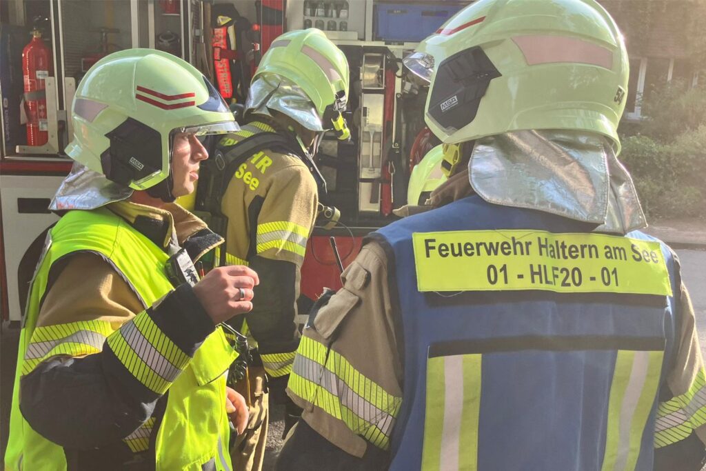 Feuerwehr Übung Brand Haltern