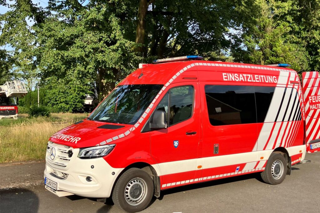 Feuerwehr Übung Brand Haltern