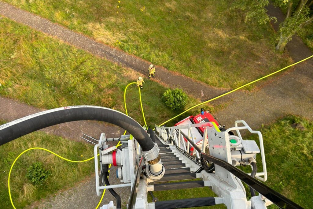 Feuerwehr Übung Brand Haltern