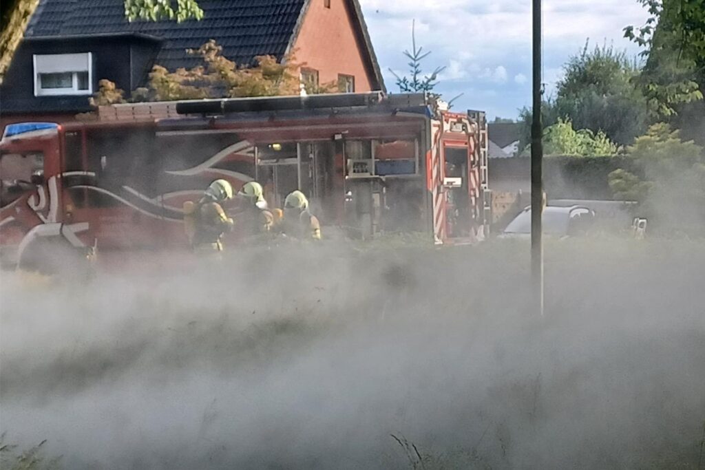 Feuerwehr Übung Brand Haltern