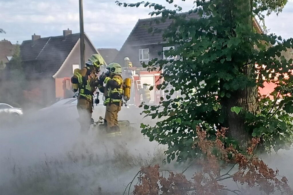 Feuerwehr Übung Brand Haltern
