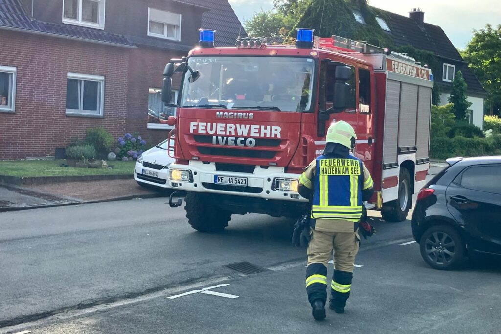 Feuerwehr Übung Brand Haltern
