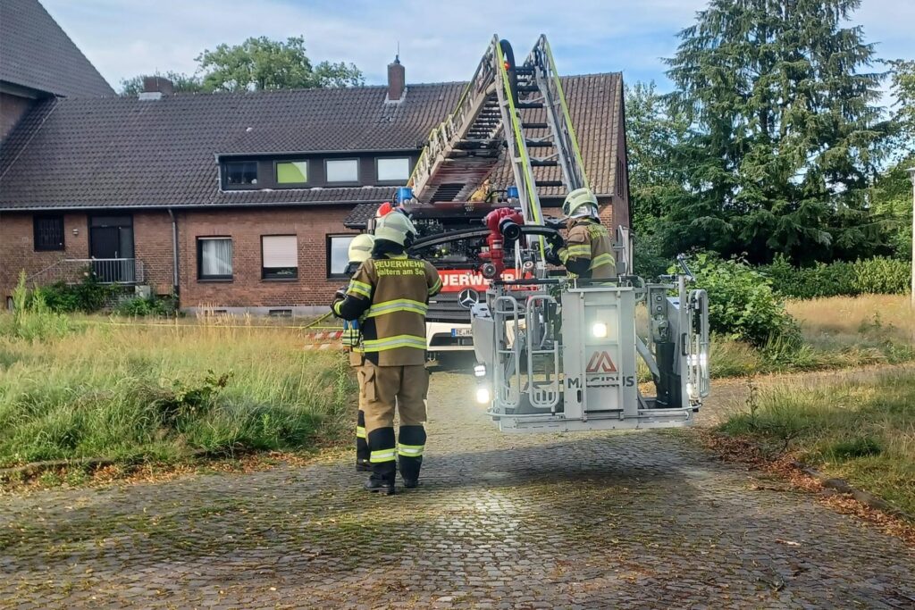 Feuerwehr Übung Brand Haltern