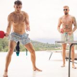 Leon Goretzka und Sebastian Brune (r.) sind beste Freunde aus Jugendzeiten.