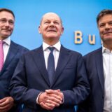 Die drei Spitzen der Ampel-Koalition haben die Finanzierungspläne mühsam ausgehandelt. (Archivbild)