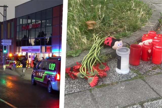 Auf der Evinger Straße ereignete sich im Juni ein tödlicher Verkehrsunfall. Ein elfjähriger Junge verlor dabei sein Leben, seine 15-jährige Schwester wurde schwer verletzt. Die Gedenkstelle erinnert an den Unfall.