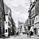 Ansicht der Kunibertistraße in Recklinghausen um 1900