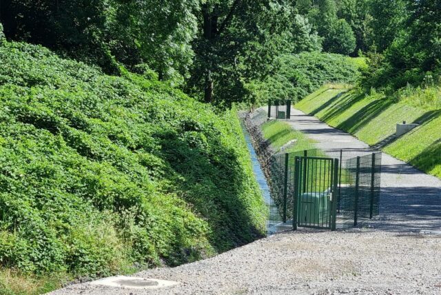 Ein Bachlauf in Datteln.