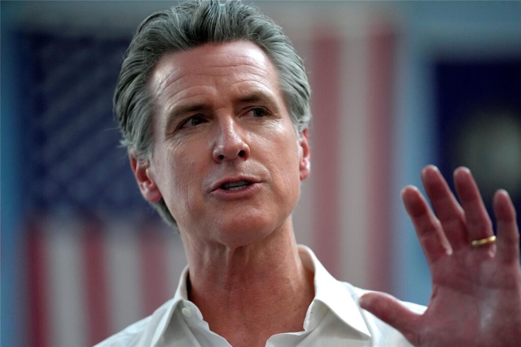 Der kalifornische Gouverneur Gavin Newsom. Der kalifornische Gouverneur Gavin Newsom.