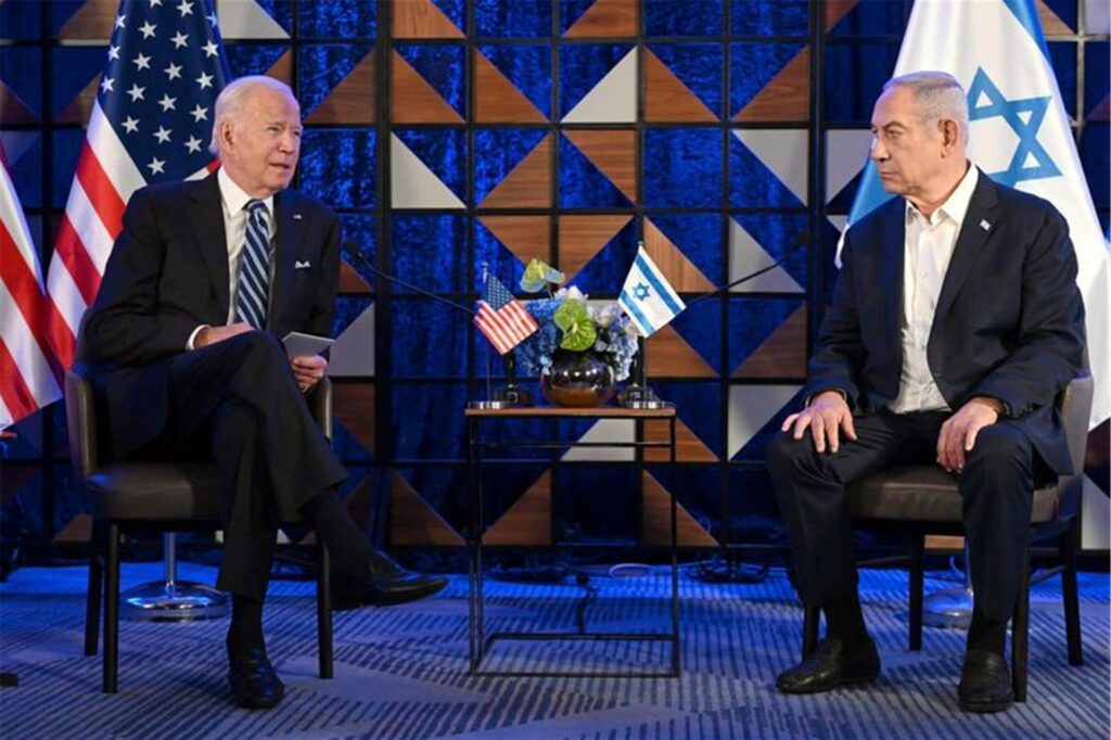 Joe Biden (l), Präsident der USA, und Benjamin Netanjahu, Ministerpräsident von Israel