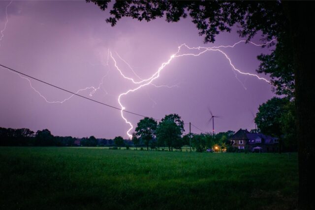 Gewitter Unwetter Blitze Starkregen Sturm Haltern Fotografie