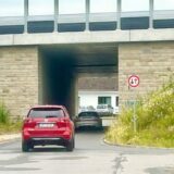 Die Bildkombi zeigt Ordnungsamtschef Axel Petersmeier und die Unterführung Richardstraße.