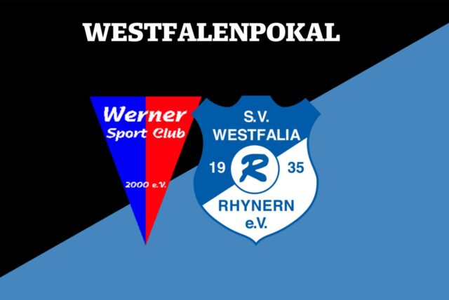 Grafik für Livestream im Westfalenpokal: Werner SC gegen SV Westfalia Rhynern.