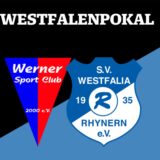 Grafik für Livestream im Westfalenpokal: Werner SC gegen SV Westfalia Rhynern.