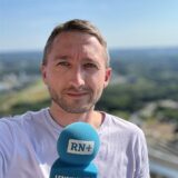 Philipp Pohl steht auf dem Florian im Dortmunder Westfalenpark.