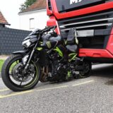 Ein Lkw ist in Dorsten einem Motorrad aufgefahren.