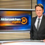 ZDF-Moderator Rudi Cerne im Studio der Sendung «Aktenzeichen XY … ungelöst». 