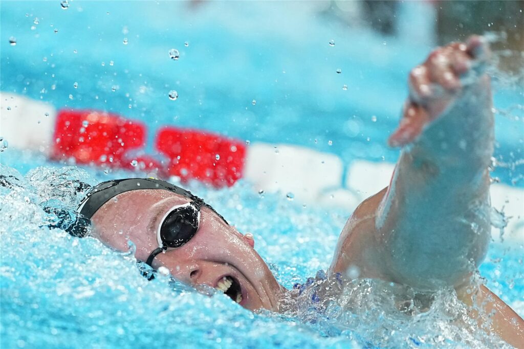 Isabel Gose holte Bronze über 1500 Meter Freistil. Isabel Gose holte Bronze über 1500 Meter Freistil.