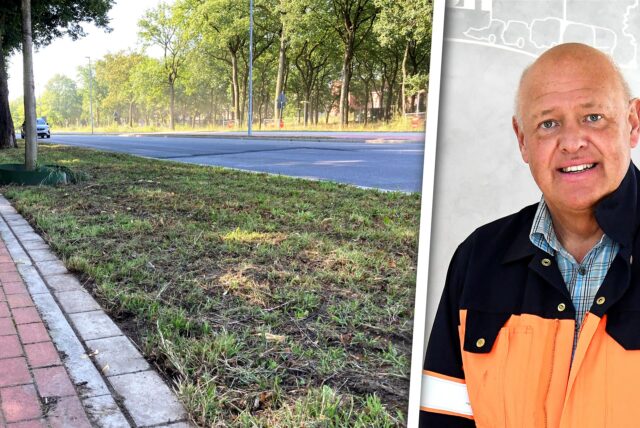 In dieser Woche haben ZBH-Mitarbeiter den neuen Radweg am Stadthaus 1 an der Carl-Duisberg-Straße vom sprießenden Unkraut befreit (l.). ZBH-Chef Michael Lauche (r.) bittet die Bürgerinnen und Bürger um Geduld.