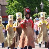 Sappeure der Schützengilde Haltern in der Innenstadt