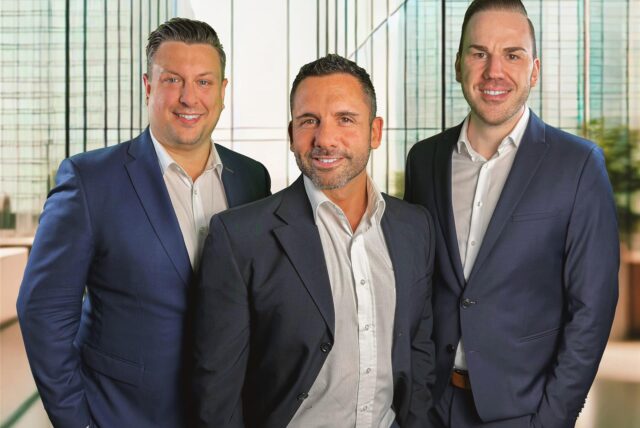 Die geschäftsführenden Gesellschafter Dennis Sahlmen, Filippo Livera und Mischa Stratmann