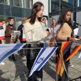Israel-Mahnwache vor dem Kreishaus am 18. Oktober 2023