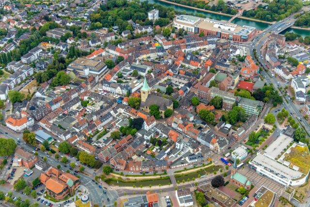 Dorsten Luftbild Innenstadt