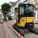 Mini-Bagger auf der Lippstraße