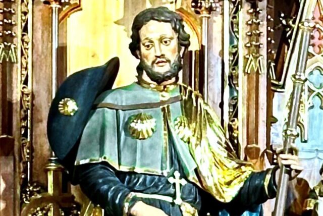 Rochus-Figur in der Rochus-Kapelle in Bingen