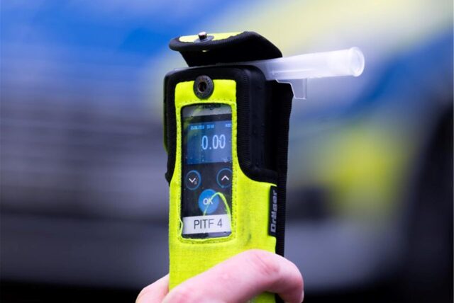 Ein Alkohol-Messgerät der Polizei