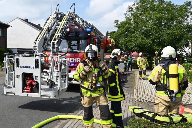 In Dorsten ist die Feuerwehr zu einem Brand ausgerückt.