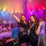 Lasershow beim Gastro-Festival Gourmedo am Freitag in Dortmund.