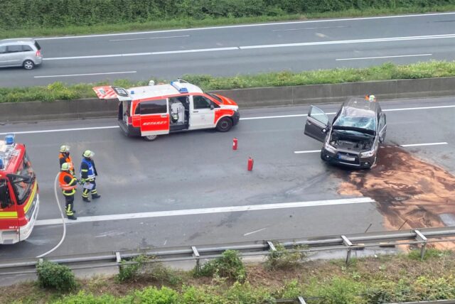 Der Unfall passierte im Autobahnkreuz Castrop-Rauxel-Ost – also dort an der A45, wo die A42 beginnt.