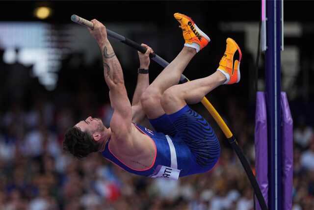 Anthony Ammirati aus Frankreich wurde bei Olympia wegen einer Szene unfreiwillig bekannt.
