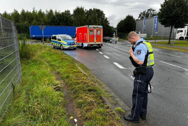 In Dorsten kam es zu einem schweren Fahrradunfall.