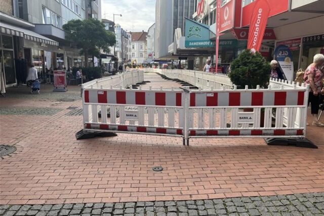 Vom Biesenkamp bis zum Lambertusplatz geht die Baustelle in der Castroper Altstadt.