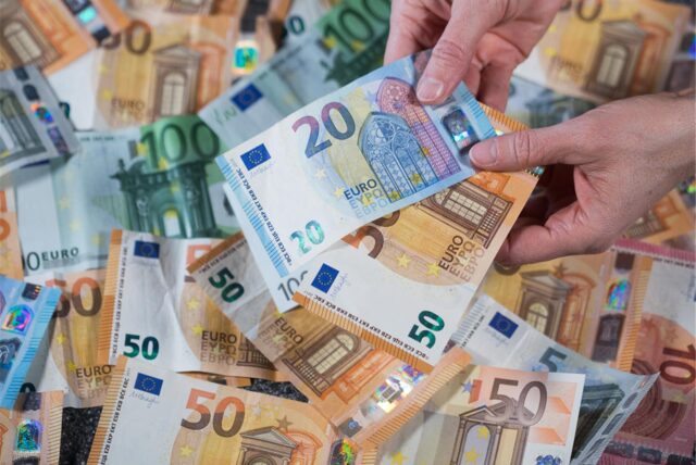 Unterschiedliche Euroscheine