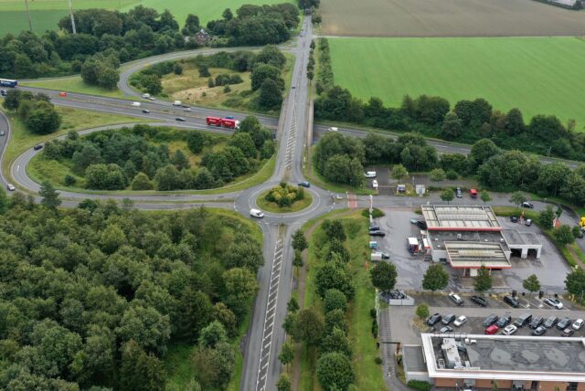 Wegen Schwertransporten sperrt die Autobahn Westfalen zwei Verbindungen in der Anschlussstelle Lembeck auf der A31 während zwei Nächten