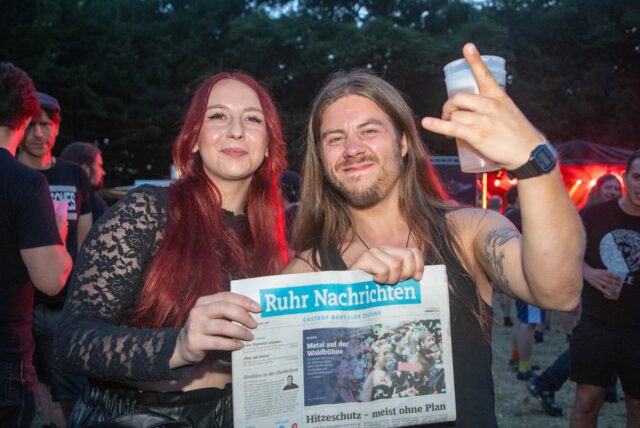 Davina und Andre waren neulich auf der Titelseite unserer Zeitung zu sehen, als wir das Steel-meets-Steel angekündigt haben. Das Archivbild stammt aus dem Jahr 2018.