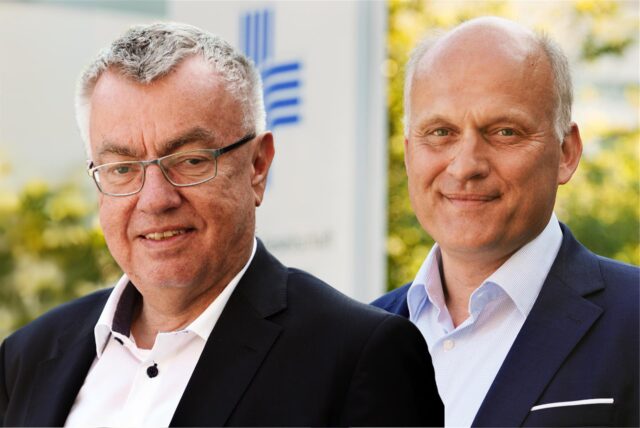 Fotomontage der zwei von drei Geschäftsführern der Katholischen St.-Paulus-Gesellschaft, links Clemens Galuschka, rechts Jürgen Beyer.