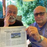 Die Löntroper Joachim Wichmann (l.) und Bernhard Rosengarten sehen die Genehmigung für vom Flugplatz Loemühle aus durchgeführten Nachtflüge kritisch.