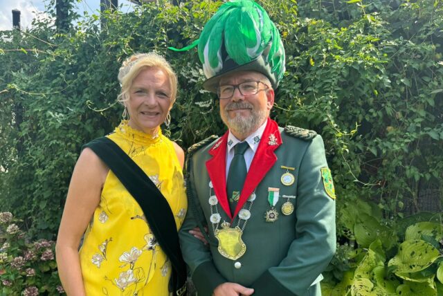 Das Bossendorfer Königspaar Horst Albert und Marion Thiemann