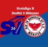 Grafik mit den Logos vom SV Südkirchen und der DJK Borussia Münster III.