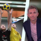 Micky Beisenherz (r.) hat sich in seinem Podcast Apolkalypse und Filterkaffee über Korfball geäußert.