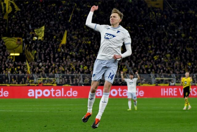 Maximilian Beier jubelt.